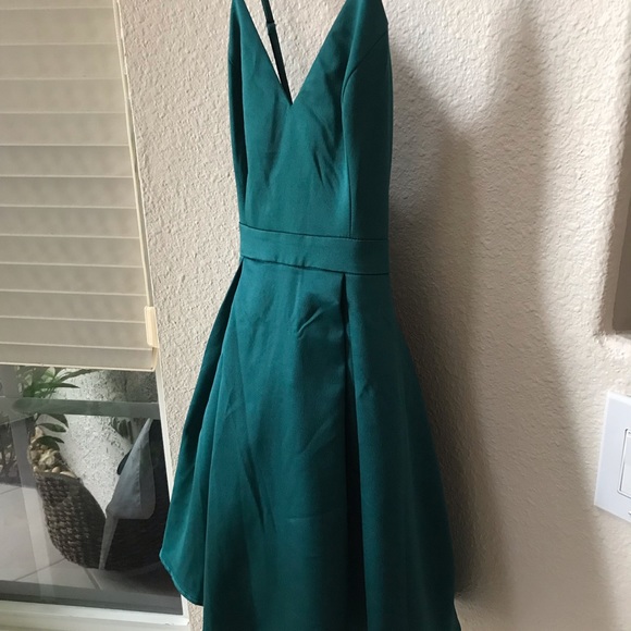 Lulu’s Emerald/Teal skater dress Small - Picture 5 of 9